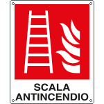 E20159X - Cartello scala antincendio EN ISO 7010
