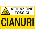 E2704 - Cartello sostanze pericolose CIANURI EN ISO 7010