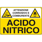 E2748 - Cartello sostanze pericolose ACIDO NITRICO EN ISO 7010