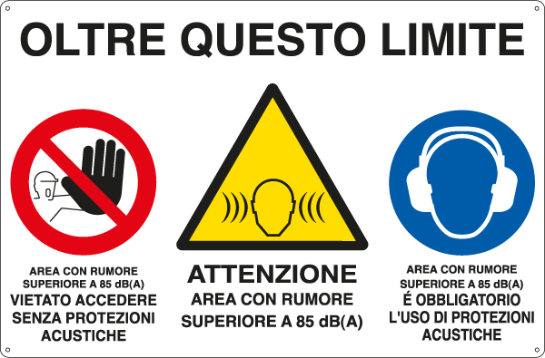 E28101 - Cartello Oltre questo limite proteggersi da....EN ISO 7010