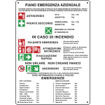 E3691 - Cartello Piano Emergenza Aziendale EN ISO 7010
