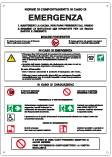 E3784 - Cartello NORME COMPORTAMENTO EMERGENZA EN ISO 7010