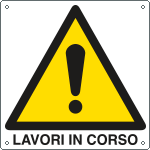 E400108X - Cartello pericolo lavori in corso EN ISO 7010