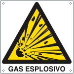 E400304X - Cartello pericolo gas esplosivo EN ISO 7010
