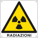 E400601X - Cartello pericolo radiazioni EN ISO 7010
