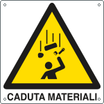 E401101Y - cartello pericolo caduta materiali EN ISO 7010