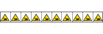 E49616NS - foglio n.10 etichette adesive 30x30 Pericolo schiacciam...EN ISO 7010