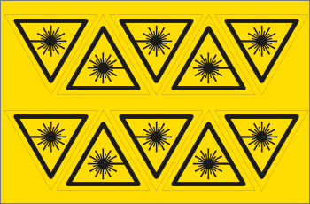 E91634A - foglio n.10 etic.aut. "LASER" + simbolo