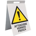 ECAP1760X - cavalletto PVC attenzione vernice fresca