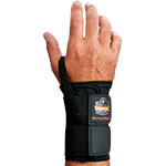 EDS402RM - Polsiera mano destra cinturino doppio,chiusura velcro,col.NERO tg.M