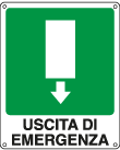 EF20107X - Cartello adesivo EasyFix  uscita di emergenza