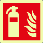 EL15107WA - Cartello antincendio estintore solo simbolo EN ISO 7010