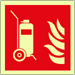 EL15165XA - Cartello antincendio estintore carrellato EN ISO 7010 F009