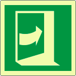 EL15231KA - cartello     apertura a spinta destra  EN ISO 7010