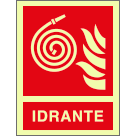 EL20117XP - Cartello fotoluminescente idrante