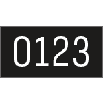 ELAS5N - etichetta distruttibile inc.laser f.to mm75x25 fondo NERO conf.100 pz.