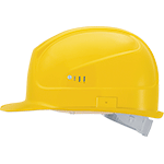 ELE08Y - Elmetto SuperBoss 9750 col.giallo fori aerazione laterali chiudibili