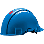 ELE16B - elmetto 3M G3000 ventilato colore AZZURRO