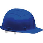 ELE25B - Elmetto polietilene BERICO colore  blu