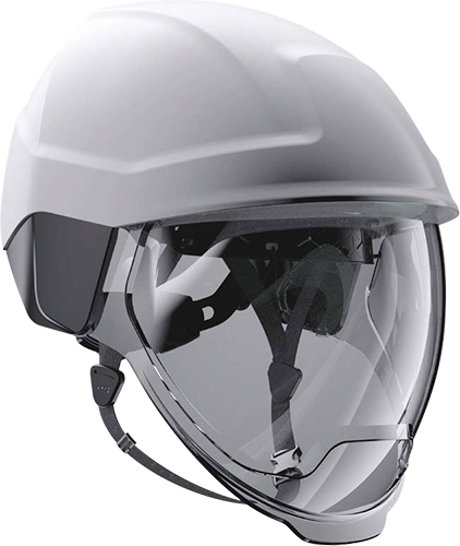 ELE45WR - elmetto bco isolante c/visiera Classe 1
