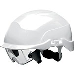 ELE61W - elmetto Centurion mod. Spectrum dielettrico occhiali inclusi Bianco