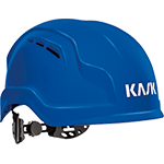 ELE91B - elmetto da lavoro ZENITH BA AIR col.blu,sz cinturino,regol. a rondella