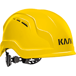 ELE91Y - elmetto da lavoro ZENITH BA AIR col.GIALLO,sz cinturini,reg.a rondella