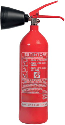EOCB02 - Estintore portatile a CO2 classe 34B da 2 kg