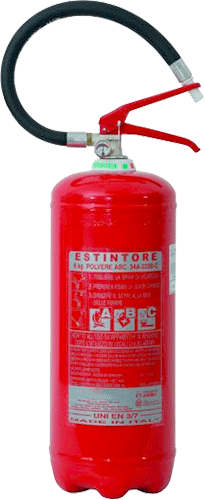 EORP06 - Estintore RINA POLVERE kg 6 classe 34A 233B-C