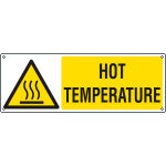 EYE17123K - Sign hazard HOT TEMPERATURE EN ISO 7010