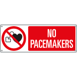 EYE182801K - sign prohibition NO PACEMAKERS EN ISO 7010 P007