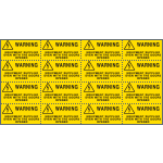 EYE91580C - Sheet n. 16 label EQUIPMENT SUPPLIED EVEN WITH THE DOORS...EN ISO 7010