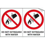 EYE95202A - Sheet n. 2 label DO NOT EXTINGUISH EN ISO 7010 P011