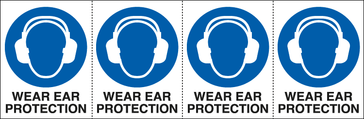 EYE95235B - Sheet n. 4 label WEAR EAR PROTECTION EN ISO 7010