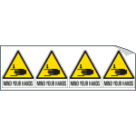 EYE95260B - sheet n. 4 label MIND YOUR HANDS EN ISO 7010 W024