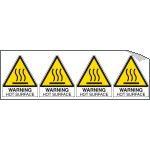 EYE95271B - Sheet n. 4 label WARNING HOT SURFACE EN ISO 7010 W017