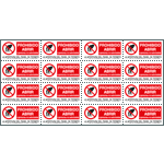 EYS91540C - Sheet n. 16 label "PROHIBIDO ABRIR ..." EN ISO 7010
