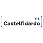 FAB06020R - Targa alluminio estruso rifrangente bifacciale