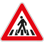 FAH190013 - Triangolo rifrangente HI NF13 ATTRAVERSAMENTO PEDONAL