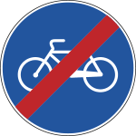 FAH260091 - Cartello NF  91 FINE PISTA CICLABILE