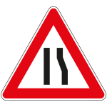 FAR160019 - Triangolo rifrangente NF 19 STRETTOIA ASIMMETRICA DS