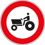 FAR260062 - Disco rifr NF 62 TRANSITO vietato MACCHINE AGRICOLE