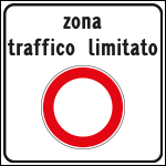 FAR661322 - Cartello  NF 322 ZONA TRAFFICO LIMITATO