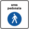 FAR691320 - Cartello NF 320 AREA PEDONALE URBANA