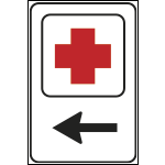 FAR741277L - Cartello  NF 277 PRONTO SOCCORSO SINISTRA