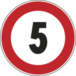 FCR26005005 - Cartello  NF 50 LIMITE VELOCITA' KM  5