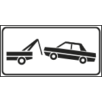 FCR922002 - Tabella aggiuntiva rifrangente RIMOZIONE COATTA