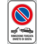 FL5635Y - Cartello  RIMOZIONE FORZATA divieto SOSTA