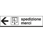 FL6802L - Cartello indicazione SPEDIZIONE MERCI sinistra