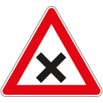 FLH190040 - Cartello HI NF 40 INTERSEZIONE con PRECEDENZA DESTRA